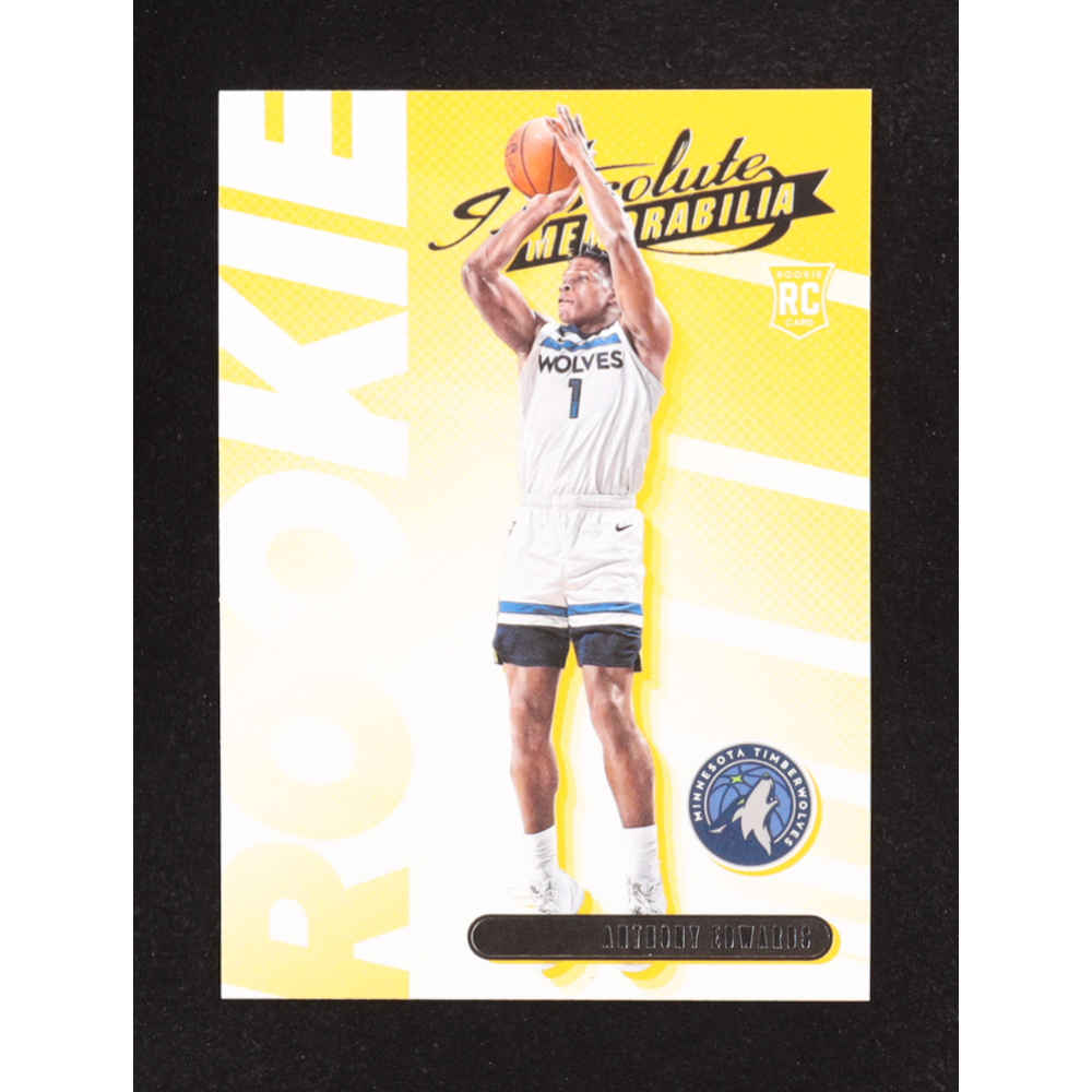 Anthony Edwards 2020-21 Absolute Memorabilia Rookies Yellow #1 RC at PristineAuction.com