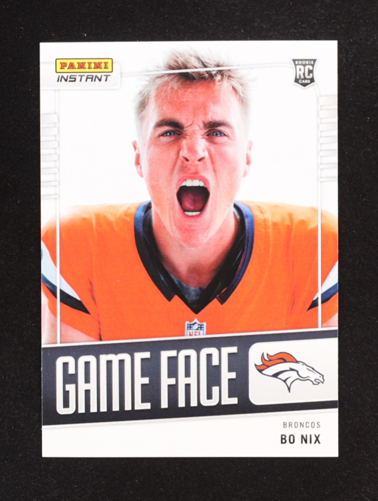 Bo Nix 2024 Panini Instant Game Face #GF30 RC