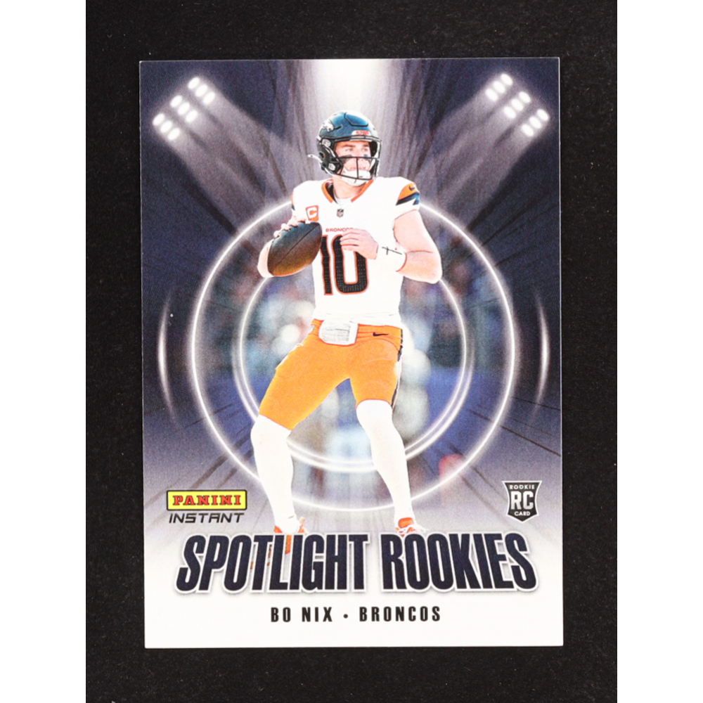 Bo Nix 2025 Panini Instant Spotlight Rookies #SR1 RC at PristineAuction.com
