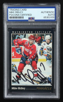 Mike Ridley Signed 1993-94 Pinnacle #135 (PSA Authentic) at PristineAuction.com