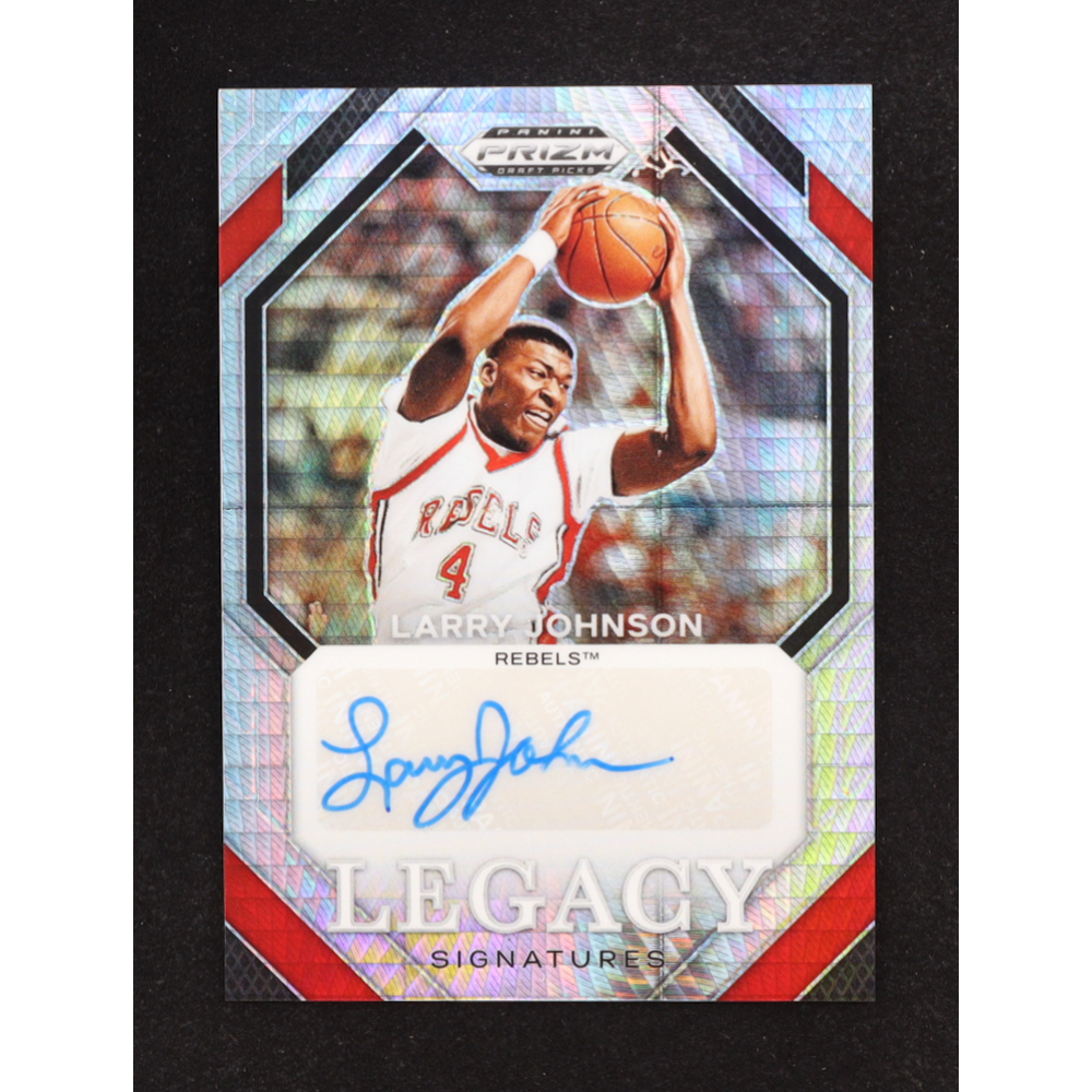 Larry Johnson 2024-25 Panini Prizm Draft Picks Legacy Signatures Prizms Hyper #18 at PristineAuction.com