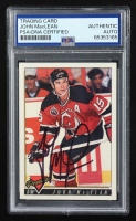 John MacLean Signed 1993-94 Topps Premier #193 (PSA Authentic) at PristineAuction.com