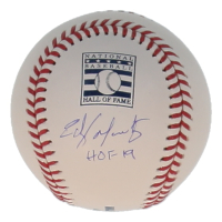 Edgar Martinez Signed OML Hall of Fame Logo Baseball Inscribed "HOF 19" (Beckett) at PristineAuction.com