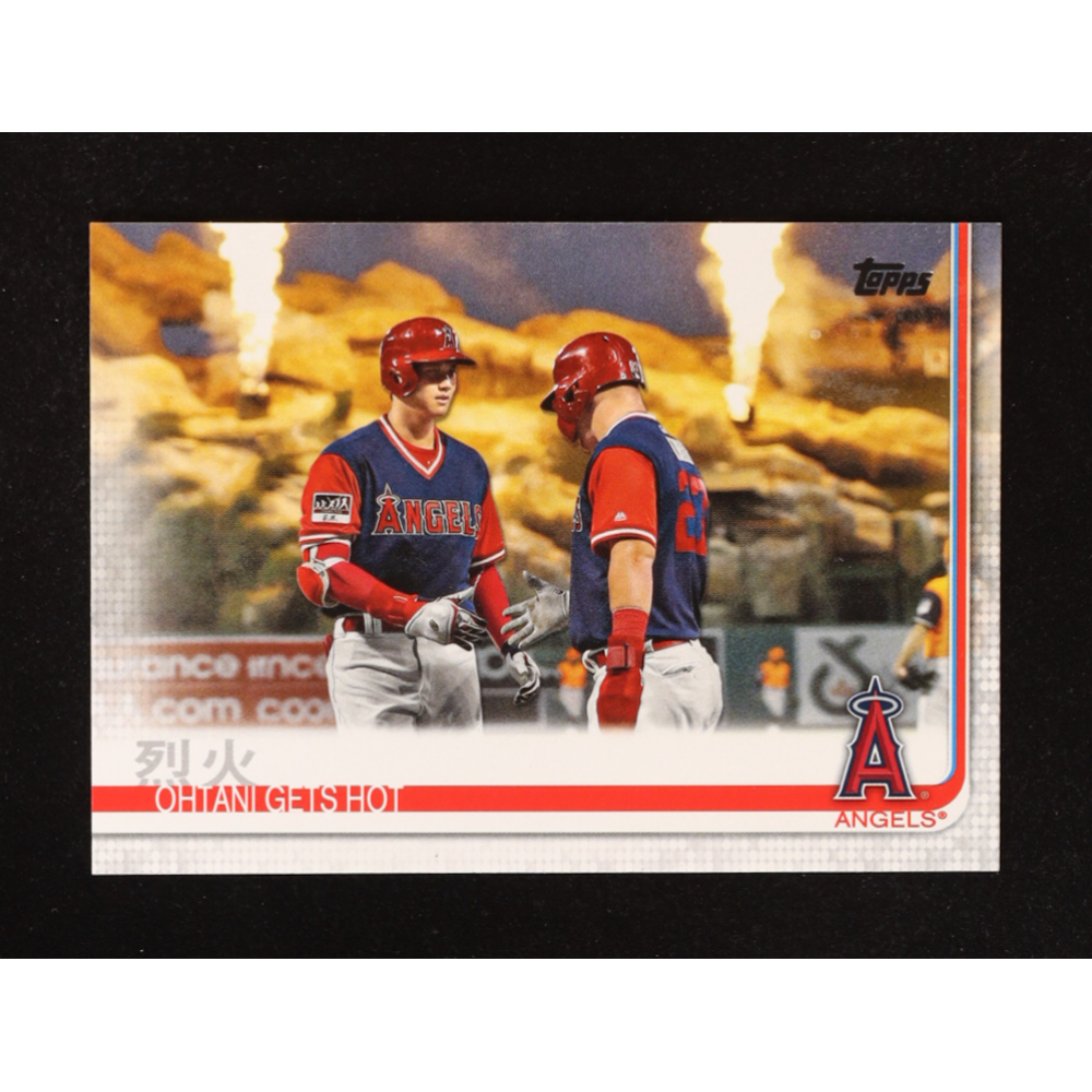 Shohei Ohtani / Mike Trout 2019 Topps #367 / Ohtani Gets Hot at PristineAuction.com