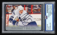 Tomas Kaberle Signed 2009-10 Ultra #140 (PSA Authentic) at PristineAuction.com