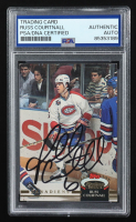 Russ Courtnall Signed 1992-93 Stadium Club #152 (PSA Authentic) at PristineAuction.com