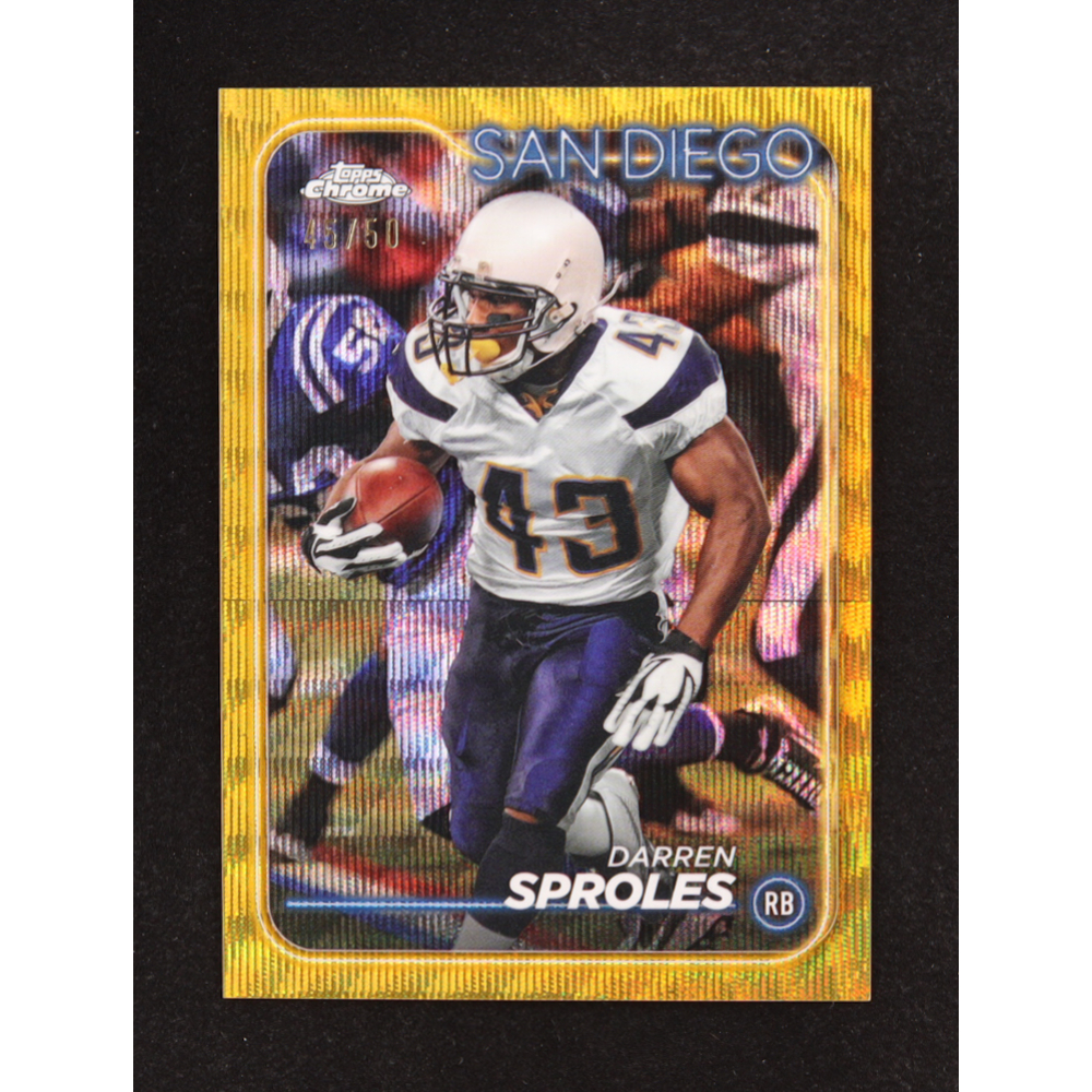Darren Sproles 2024 Topps Chrome Gold Wave Refractors #174 #45/50 at PristineAuction.com