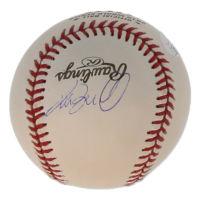 Pat Burrell Signed 2010 World Series Logo Baseball (JSA) at PristineAuction.com