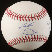Hunter Dozier Signed OML Baseball Inscribed "Fall League Hitting Champion" (JSA) at PristineAuction.com