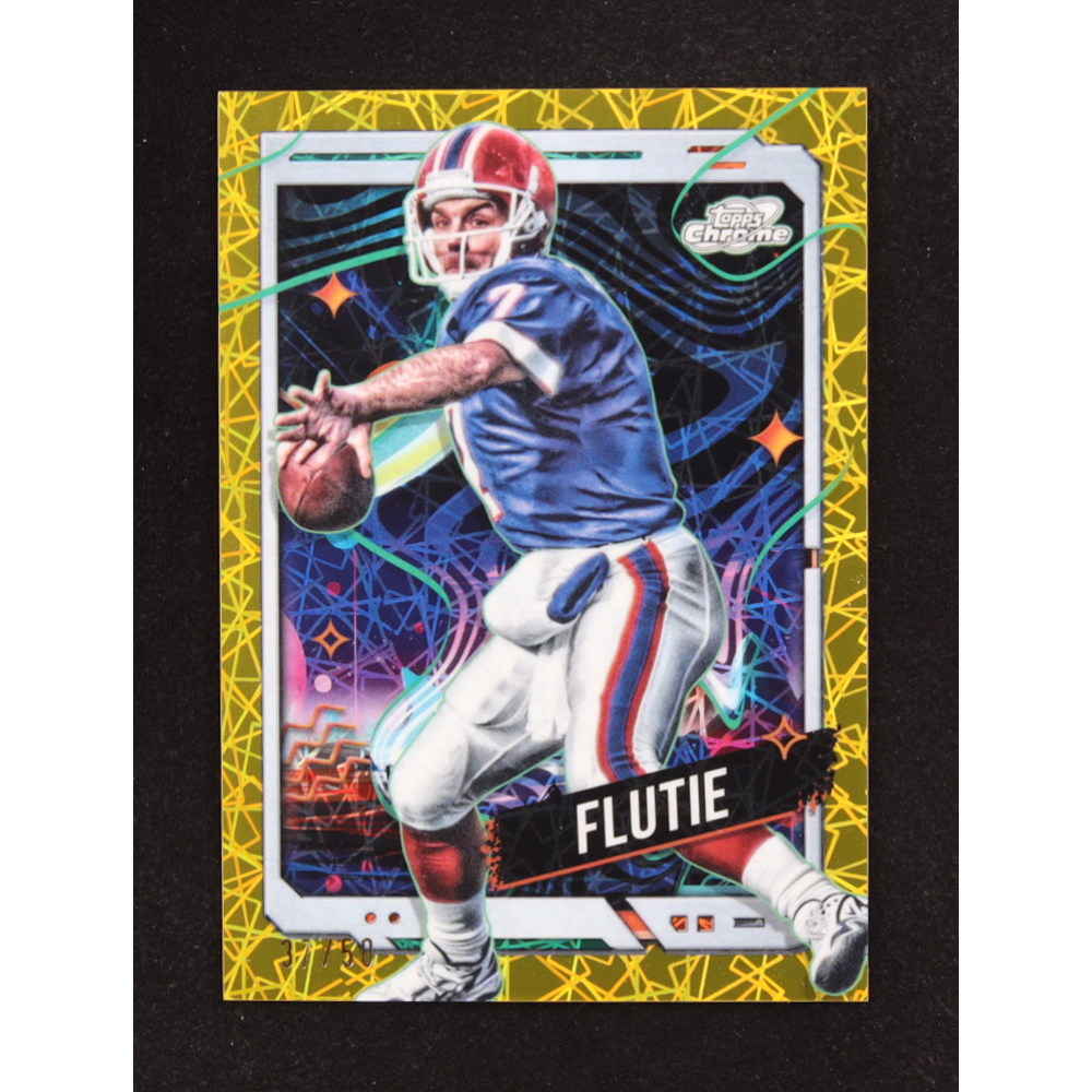 Doug Flutie2024 Topps Cosmic Chrome Gold Interstellar Refractors #8 #37/50 at PristineAuction.com