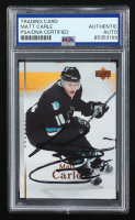 Matt Carle Signed 2007-08 Upper Deck #77 (PSA Authentic) at PristineAuction.com