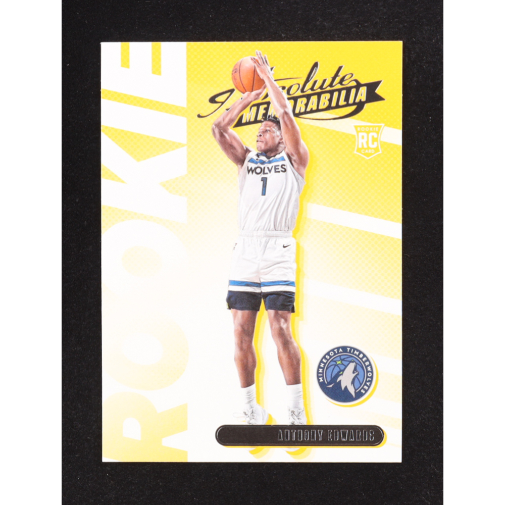 Anthony Edwards 2020-21 Absolute Memorabilia Rookies Yellow #1 RC at PristineAuction.com