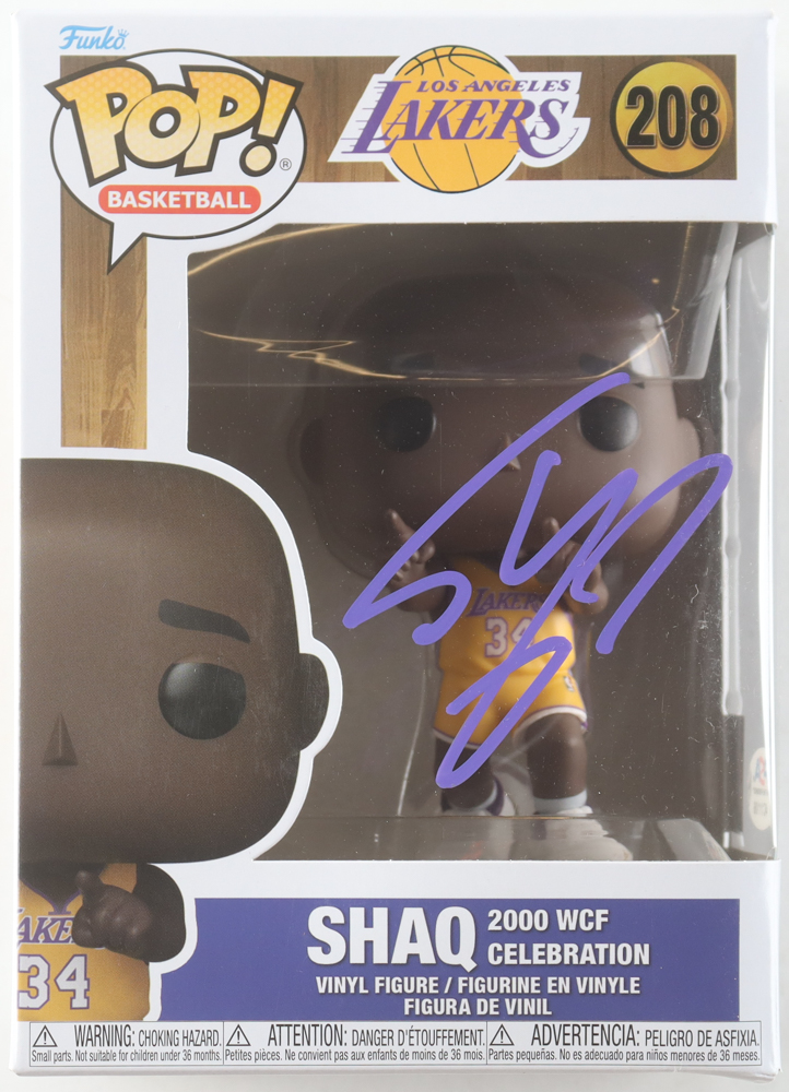 Shaquille O'Neal Signed Lakers #208 2000 WCF Celebration Funko Pop! Vinyl Figure (PSA) at PristineAuction.com Shaquille O'Neal Signed Lakers #208 2000 WCF Celebration Funko Pop! Vinyl Figure (PSA) at PristineAuction.com