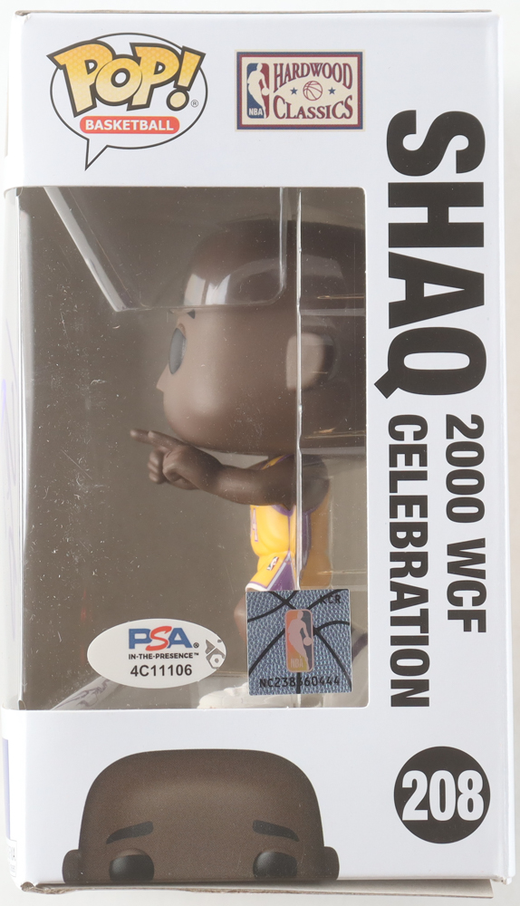 Shaquille O'Neal Signed Lakers #208 2000 WCF Celebration Funko Pop! Vinyl Figure (PSA) at PristineAuction.com Shaquille O'Neal Signed Lakers #208 2000 WCF Celebration Funko Pop! Vinyl Figure (PSA) at PristineAuction.com