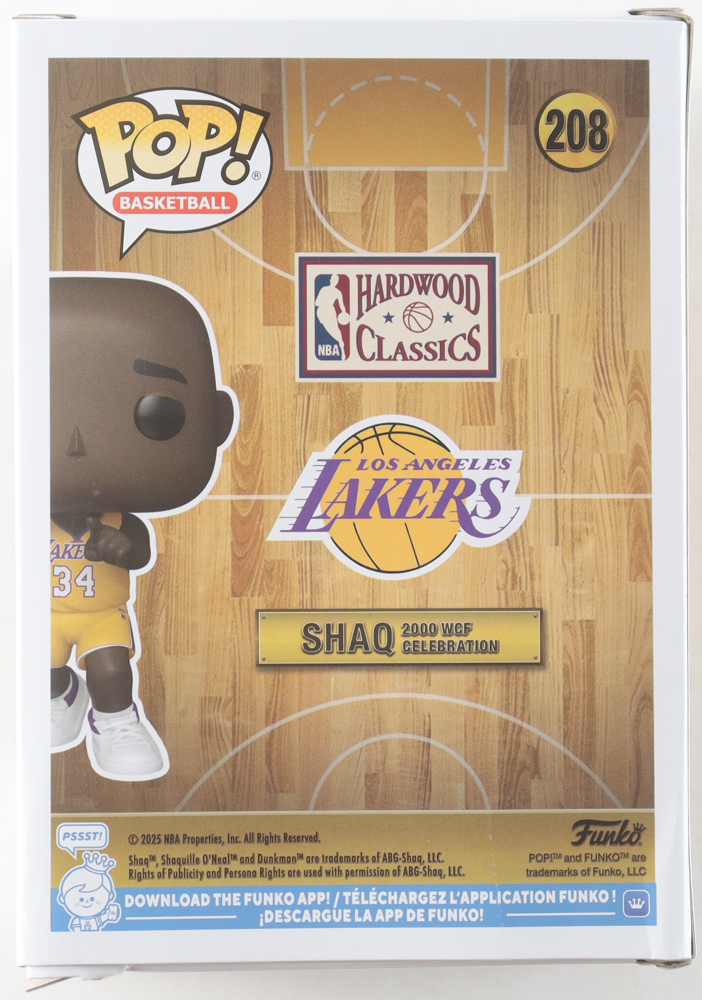 Shaquille O'Neal Signed Lakers #208 2000 WCF Celebration Funko Pop! Vinyl Figure (PSA) at PristineAuction.com Shaquille O'Neal Signed Lakers #208 2000 WCF Celebration Funko Pop! Vinyl Figure (PSA) at PristineAuction.com