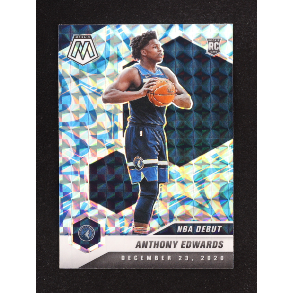 Anthony Edwards 2020-21 Panini Mosaic Mosaic Reactive Blue #261 DEB RC at PristineAuction.com