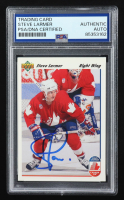 Steve Larmer Signed 1991-92 Upper Deck #15 (PSA Authentic) at PristineAuction.com