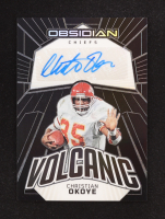 Christian Okoye 2023 Panini Obsidian Volcanic Signatures #18 #005/199 at PristineAuction.com