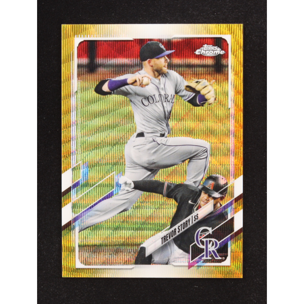 Trevor Story 2021 Topps Chrome Gold Wave Refractors #158 #47/50 at PristineAuction.com