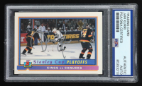 Jari Kurri Signed 1991-92 Bowman #412 Kings / Canucks (PSA Authentic) at PristineAuction.com