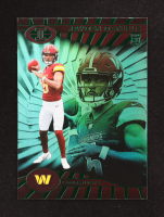 Jayden Daniels 2024 Panini Illusions Trophy Collection Emerald #93 RC at PristineAuction.com