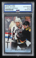 Brent Sutter Signed 1995-96 Be A Player #140 (PSA Authentic) at PristineAuction.com