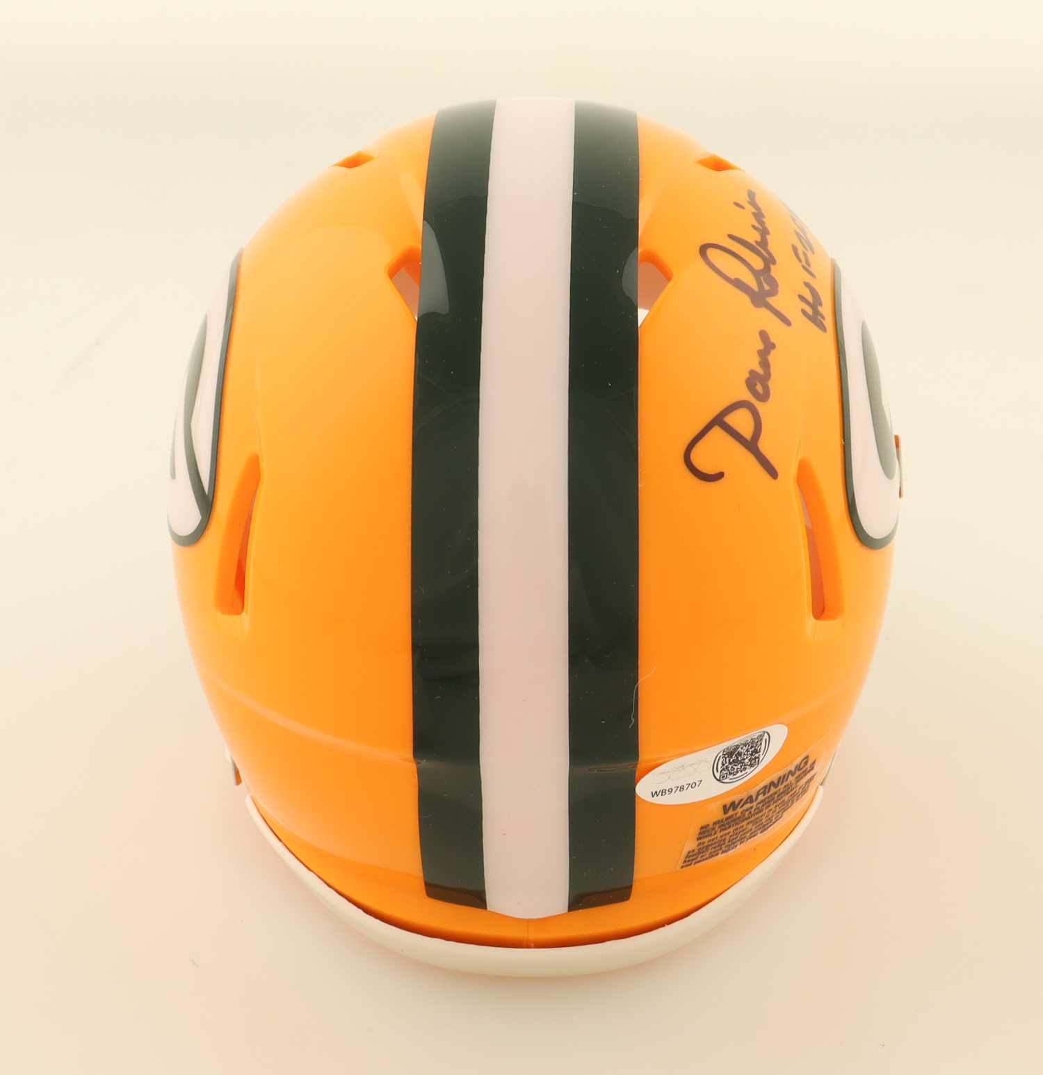 Dave Robinson Signed Packers Speed Mini Helmet Inscribed "HOF 2013" (JSA) at PristineAuction.com Dave Robinson Signed Packers Speed Mini Helmet Inscribed "HOF 2013" (JSA) at PristineAuction.com