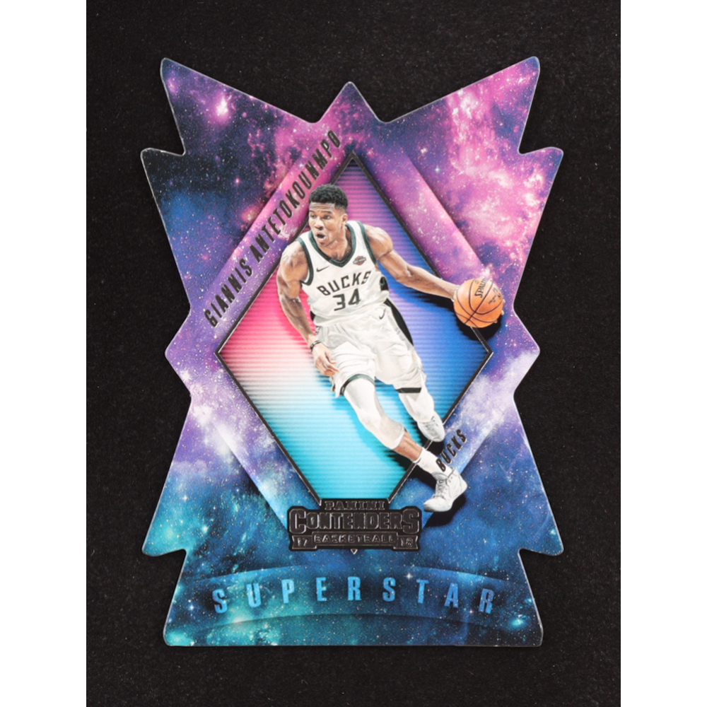 Giannis Antetokounmpo 2017-18 Panini Contenders Superstar Die Cuts #2 at PristineAuction.com