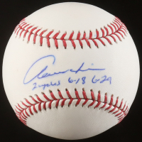 Aaron Hill Signed OML Baseball Inscribed "2 Cycles 6-18, 6-29" (JSA) at PristineAuction.com