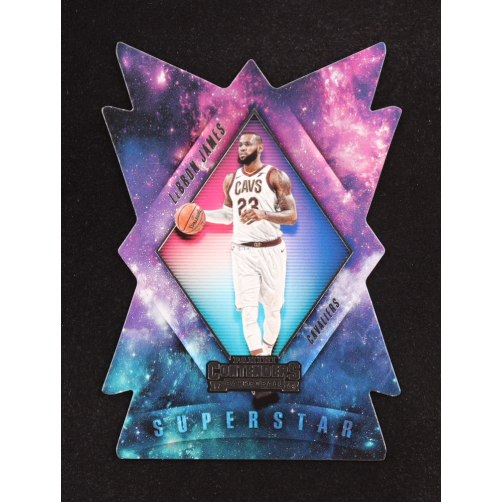 LeBron James 2017-18 Panini Contenders Superstar Die Cuts #6 at PristineAuction.com