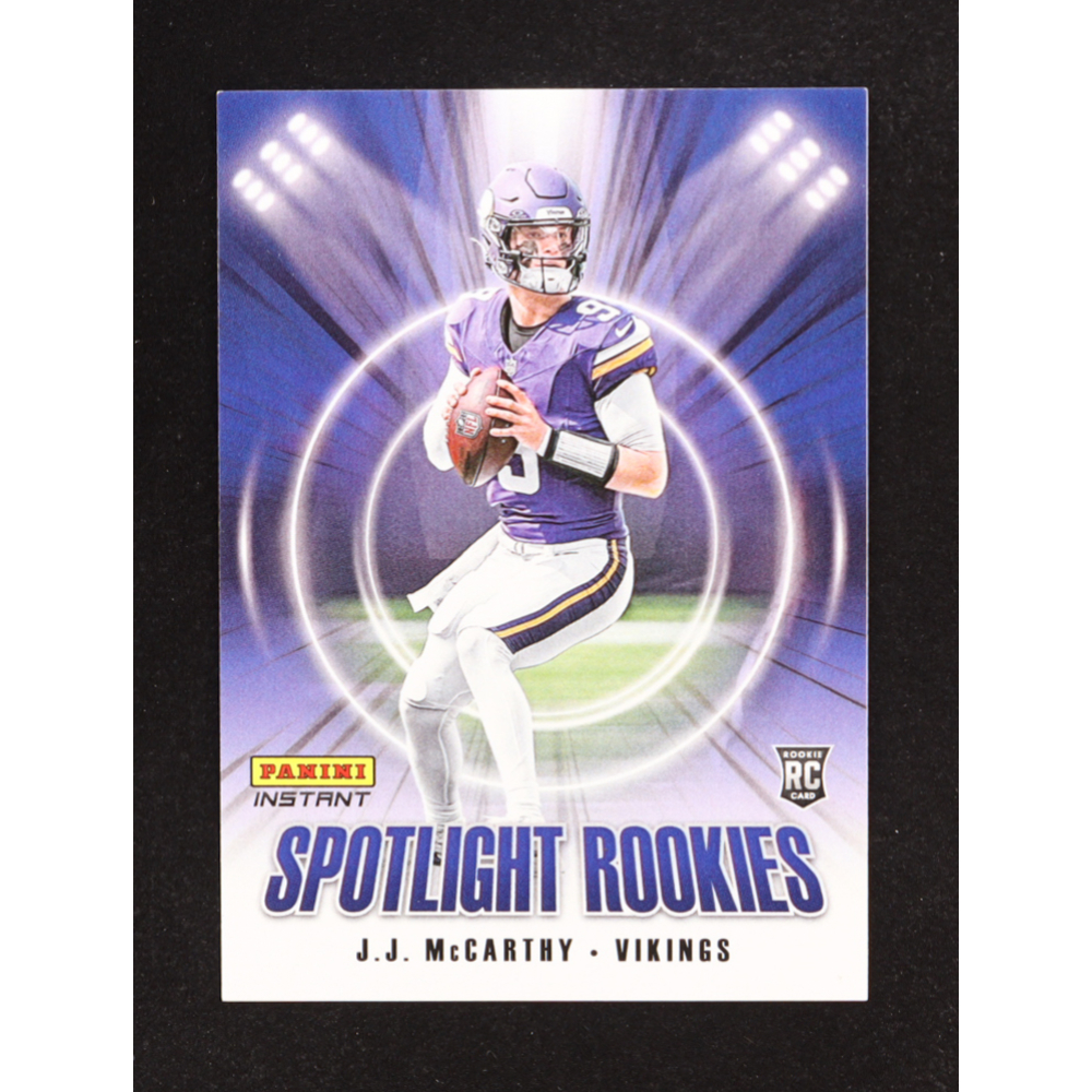 JJ McCarthy 2025 Panini Instant Spotlight Rookies #SR7 RC at PristineAuction.com