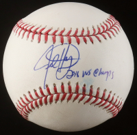 Jed Hoyer Signed OML Baseball Inscribed "2016 WS Champs" (JSA) at PristineAuction.com