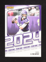 J.J. McCarthy 2024 Panini Instant Year One #YO7 RC at PristineAuction.com