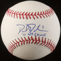 David Freese Signed OML Baseball Inscribed "'11 WS Champs" (JSA) at PristineAuction.com
