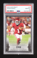 Jalen Hurts 2020 Leaf Draft #15 RC (PSA 10) at PristineAuction.com