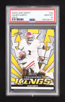 Jalen Hurts 2020 Leaf Draft Touchdown Kings Gold #83 RC (PSA 10) at PristineAuction.com