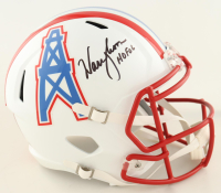 Warren Moon Signed Oilers Full-Size Speed Helmet Inscribed "HOF 06" (JSA) at PristineAuction.com