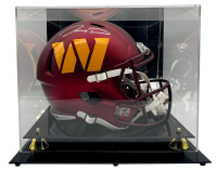 Jayden Daniels Signed Commanders Full-Size Speed Helmet with Display Case (Fanatics) at PristineAuction.com