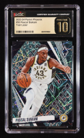Pascal Siakam 2023-24 Panini Phoenix Teal Lazer #30 (CGC 10 | Pristine Black Label) at PristineAuction.com