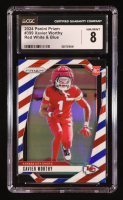 Xavier Worthy 2024 Panini Prizm Prizms Red White and Blue #399 RC (CGC 8) at PristineAuction.com