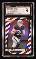 Brock Bowers 2024 Panini Prizm Prizms Red White and Blue #315 RC (CGC 9) at PristineAuction.com