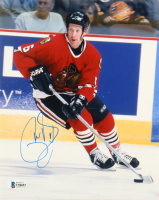 Phil Housley Signed Blackhawks 8x10 Photo (Beckett) at PristineAuction.com