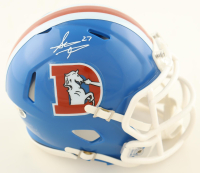 Steve Atwater Signed Broncos Thowback Speed Mini Helmet (JSA) at PristineAuction.com