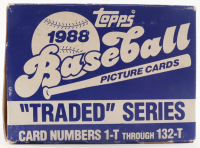 1988 Topps Traded Series Complete Set With (132) Baseball Cards at PristineAuction.com