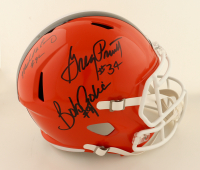 Bob Golic, Greg Pruitt & Michael Dean Perry Signed Browns Full-Size Speed Helmet (JSA) at PristineAuction.com