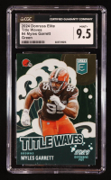 Myles Garrett 2024 Elite Title Waves Green #4 (CGC 9.5) at PristineAuction.com