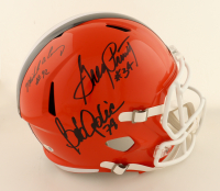 Bob Golic, Greg Pruitt & Michael Dean Perry Signed Browns Full-Size Speed Helmet (JSA) at PristineAuction.com