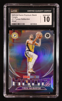 Tyrese Haliburton 2023-24 Hoops Premium Stock Hoopla Silver Prizm #11 (CGC 10) at PristineAuction.com
