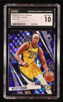 Myles Turner 2023-24 Panini Phoenix Blue Ice #183 (CGC 10) at PristineAuction.com