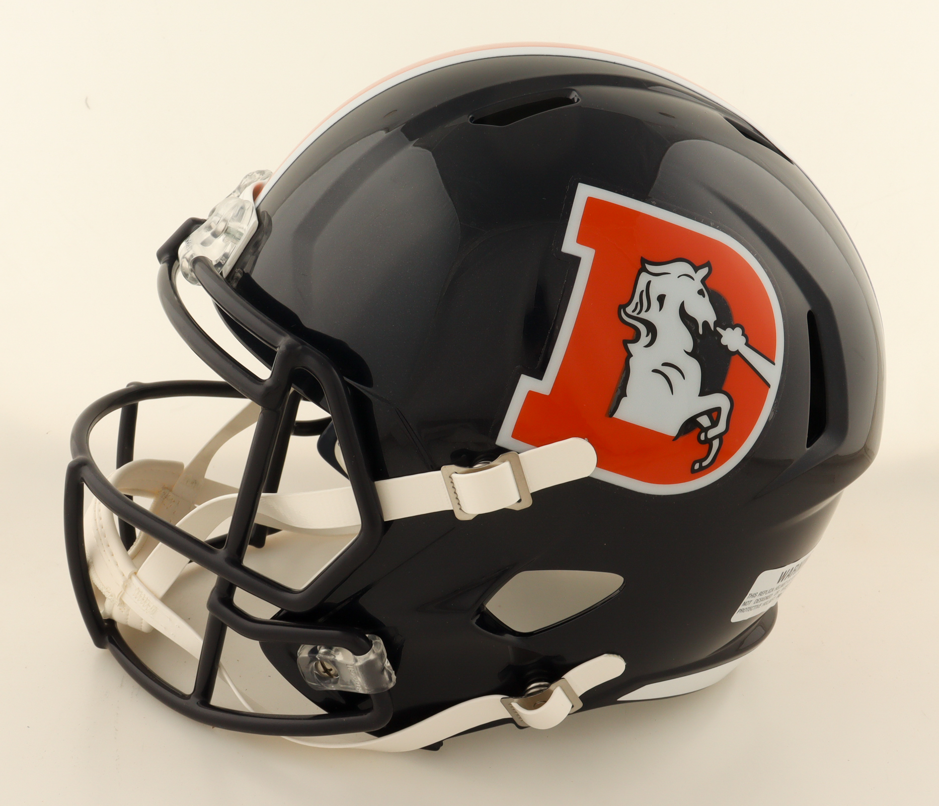 Steve Atwater & Randy Gradishar Signed Broncos Full-Size Throwback Alternate Speed Helmet Inscribed "HOF 24" (JSA) at PristineAuction.com Steve Atwater & Randy Gradishar Signed Broncos Full-Size Throwback Alternate Speed Helmet Inscribed "HOF 24" (JSA) at PristineAuction.com